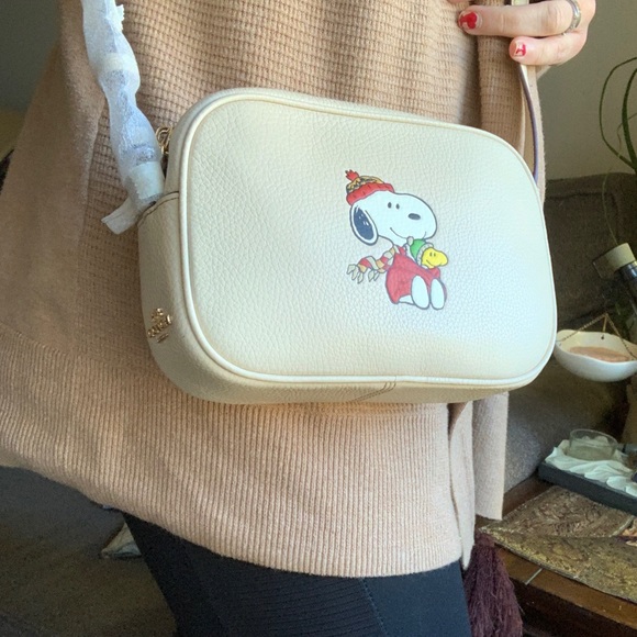 Authentic COACH Pebbled leather top zip Peanut Crossbody - Picture 11 of 14